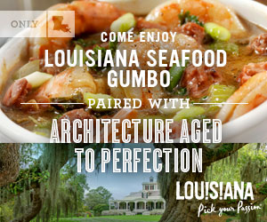 Come enjoy Louisiana seafood gumbo paired with architecture aged to perfection