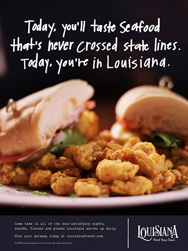 Today You're in Louisiana Shrimp Po-Boy State Lines